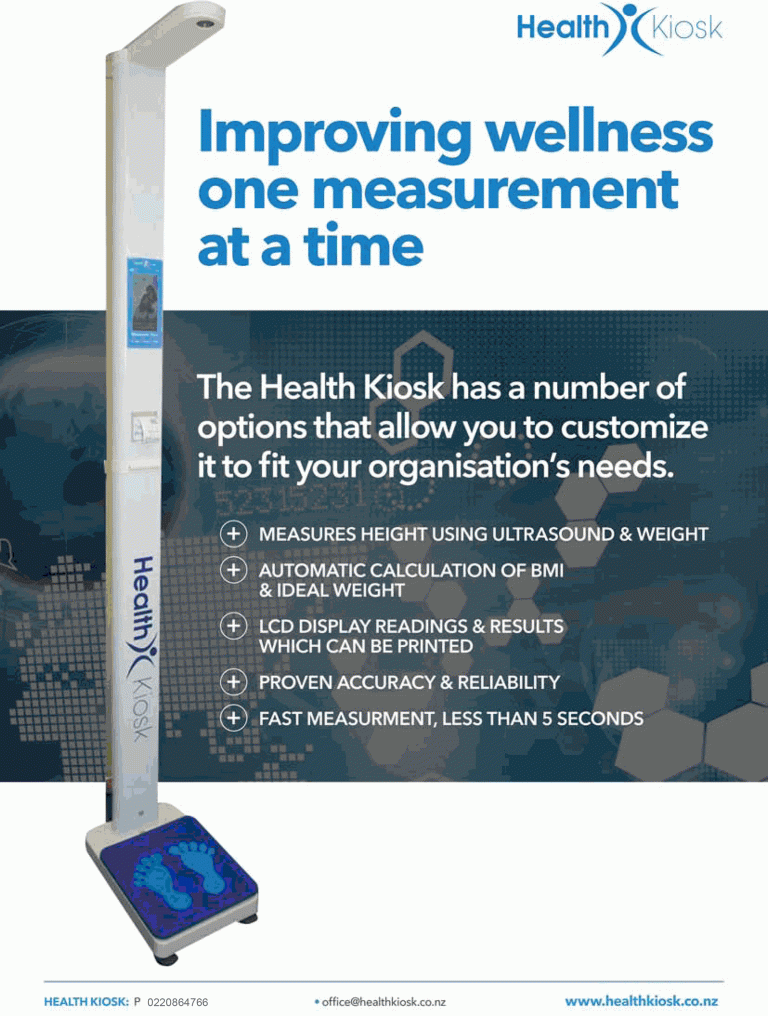 Health Kiosk Offers Fast And Accurate Measurement Solutions We